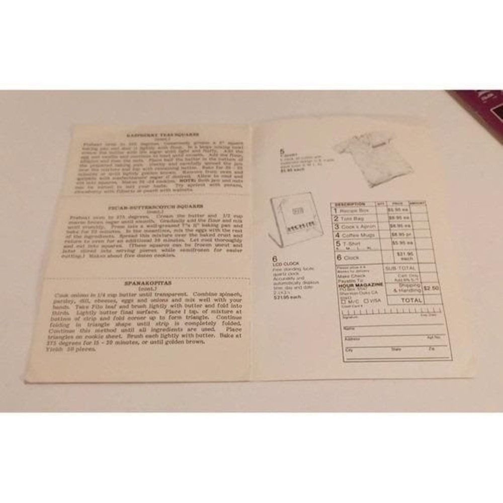 Vintage Cookbook Booklet Lot of 10 Hour Magazine Recipes by Gary Collins - Picture 10 of 14